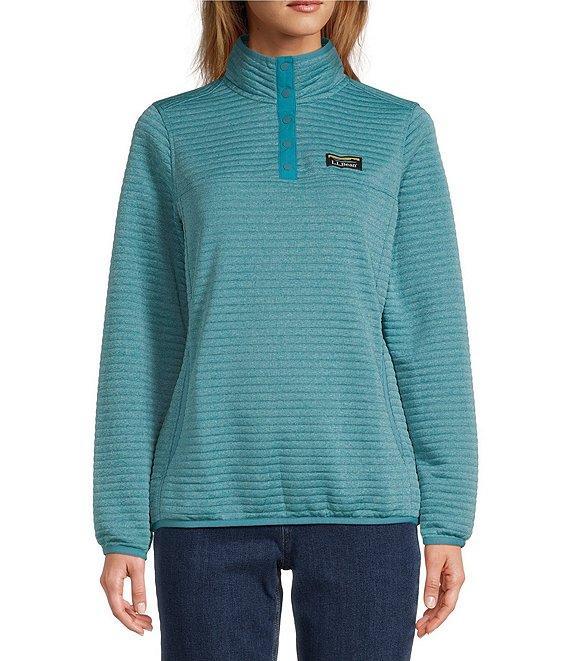 L.L.Bean Woven Thermal Efficient Airlight Knit Pullover Product Image