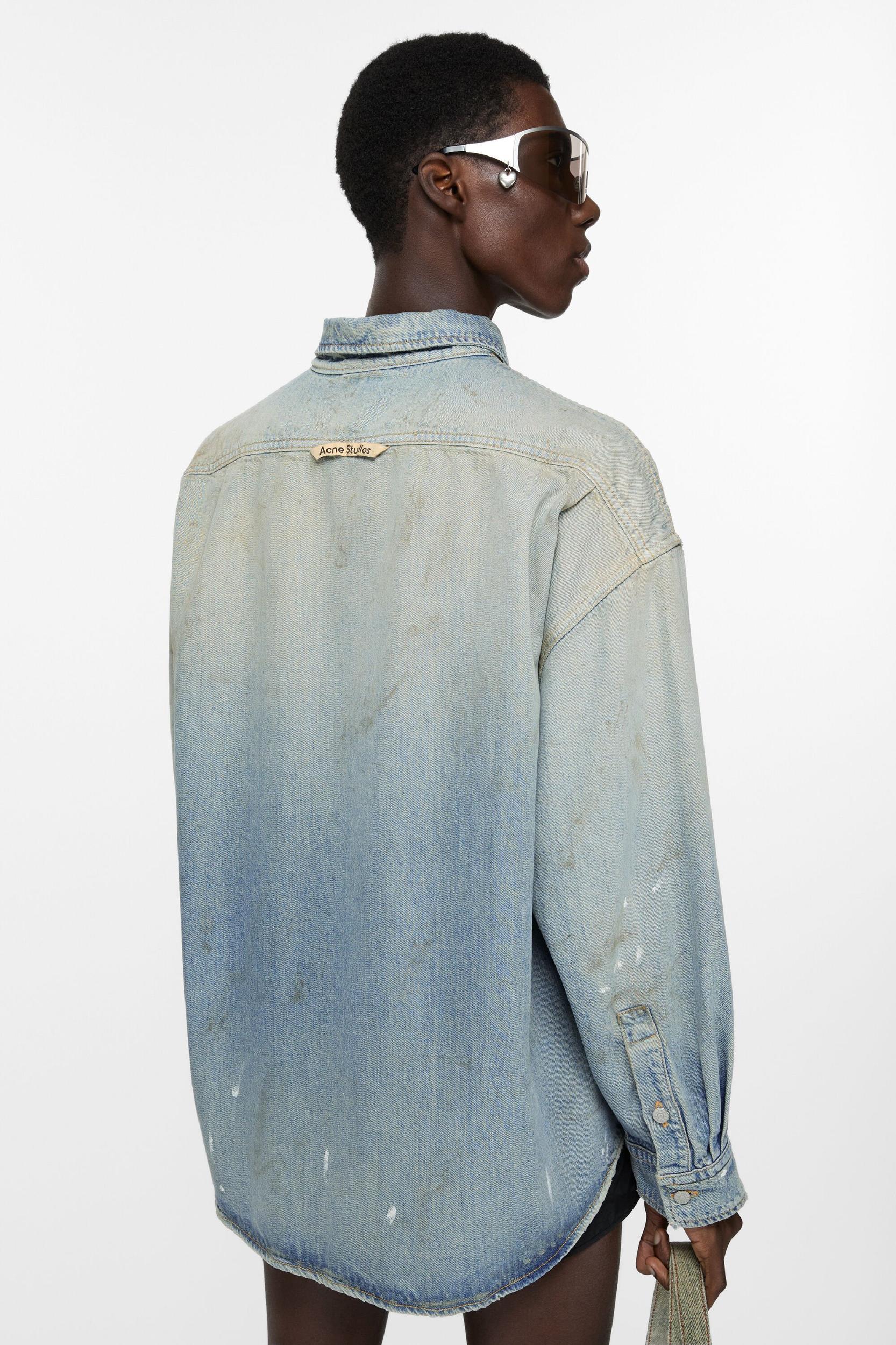 Denim button-up shirt Product Image