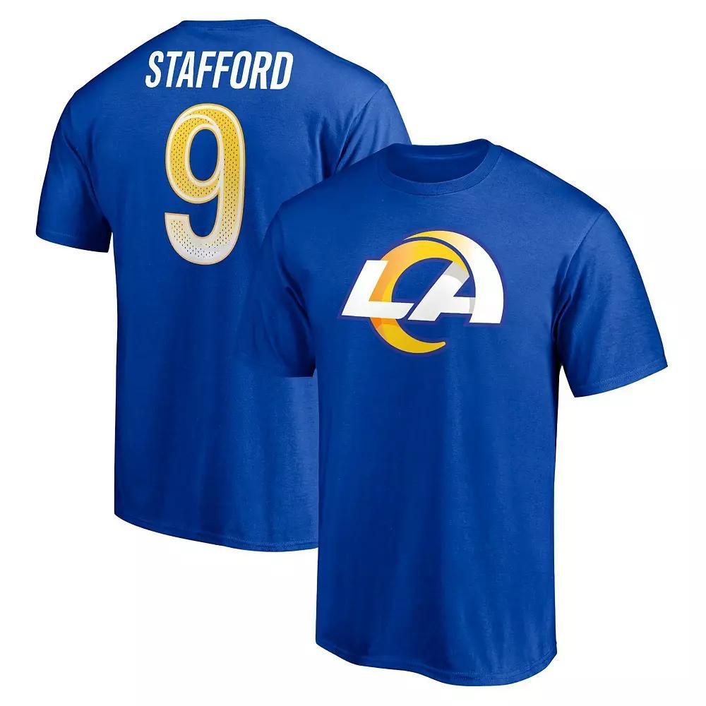Men's Fanatics Branded Matthew Stafford Royal Los Angeles Rams Player Icon T-Shirt,  Product Image