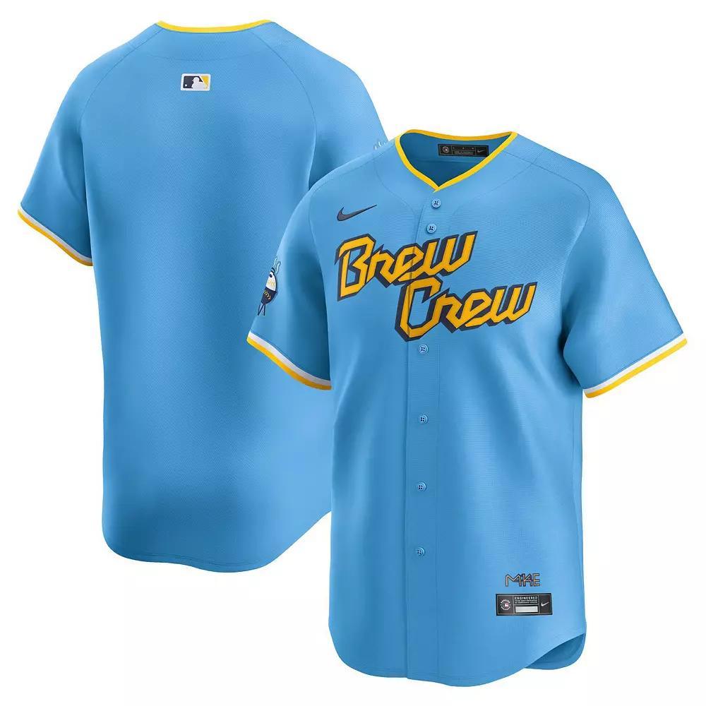 Christian Yelich Milwaukee Brewers City Connect Nike Men's Dri-FIT ADV MLB Limited Jersey Product Image