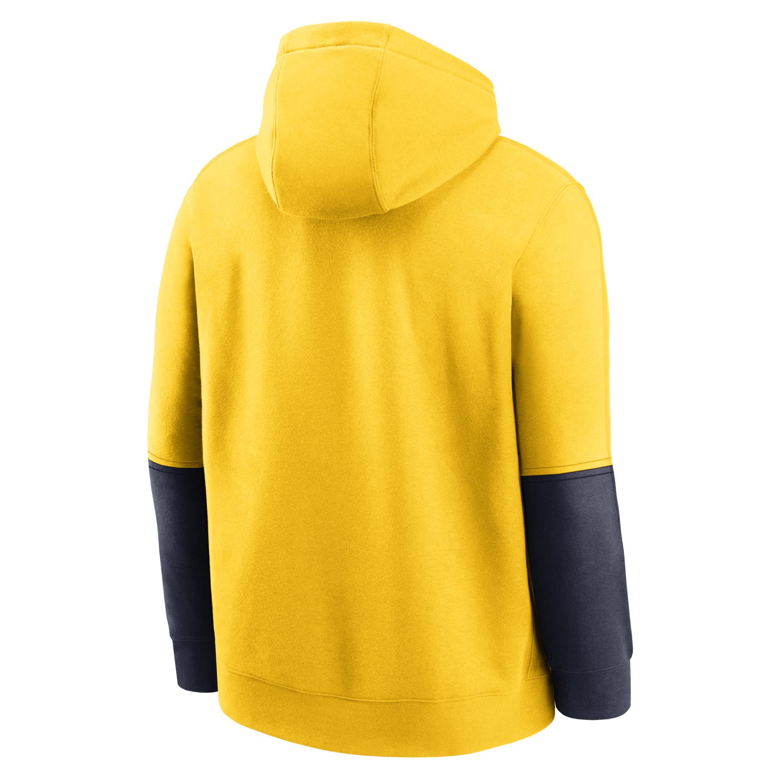 Michigan Wolverines Sideline Team Issue Club Nike Men's College Pullover Hoodie Product Image