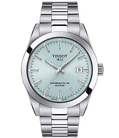 Tissot Mens Gentleman Powermatic 80 Automatic Stainless Steel Bracelet Watch Product Image