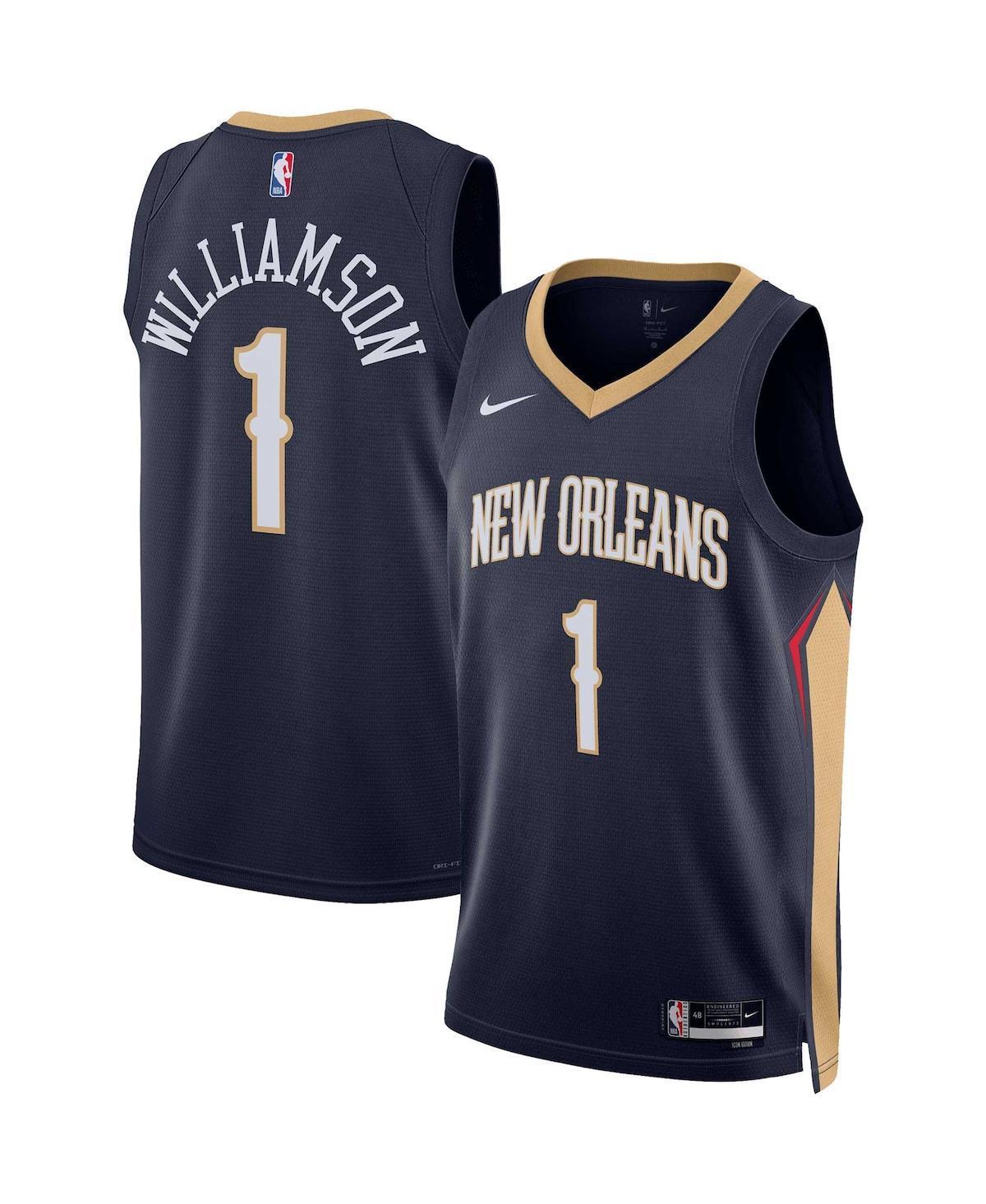 New Orleans Pelicans Icon Edition 2022/23 Nike Mens Dri-FIT NBA Swingman Jersey Product Image