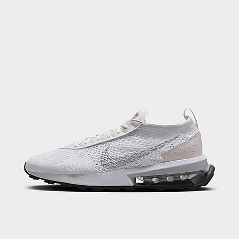 Nike Womens Air Max Flyknit Racer Casual Sneakers from Finish Line - White, Platinum Tint Product Image