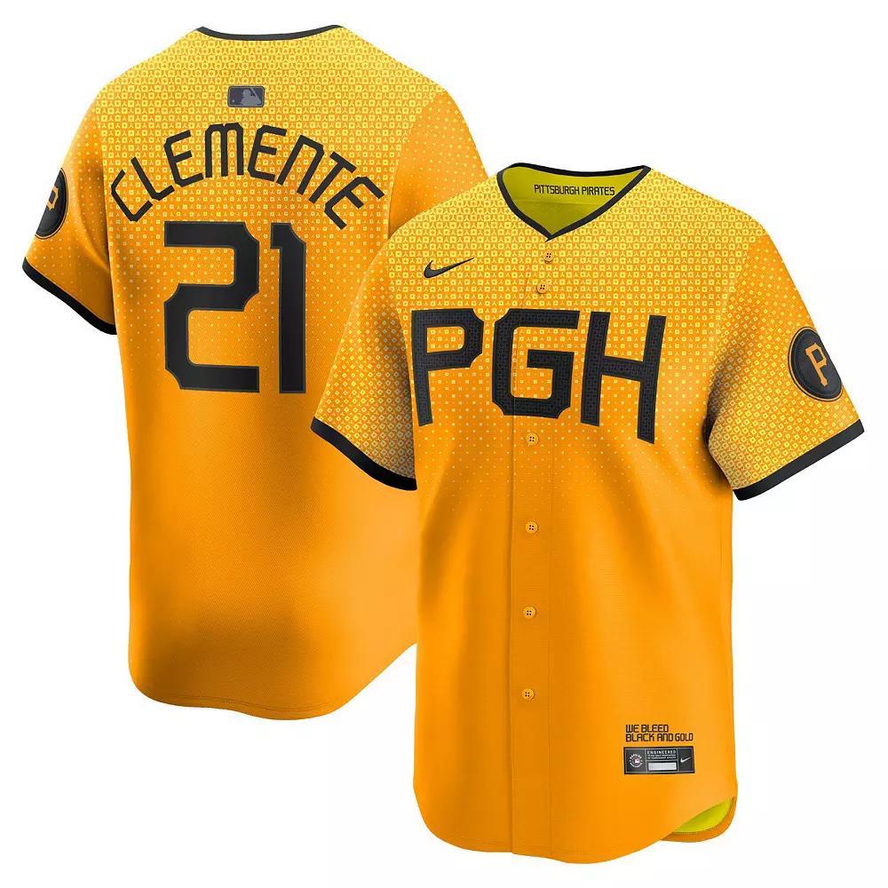 Men's Nike Bryan Reynolds Gold Pittsburgh Pirates City Connect Limited Player Jersey,  Product Image