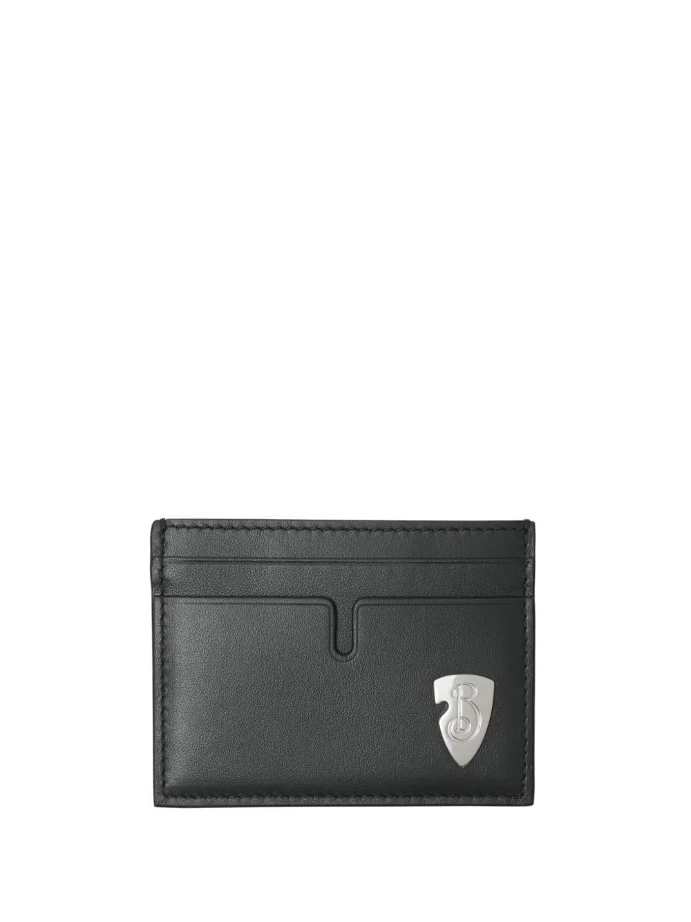 BURBERRY B Shield Card Holder In Black Product Image