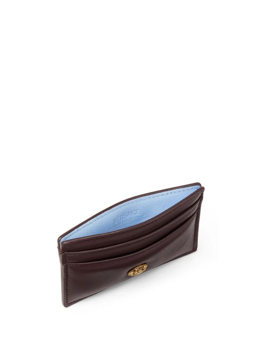 VERSACE Leather Cardholder In Rot Product Image