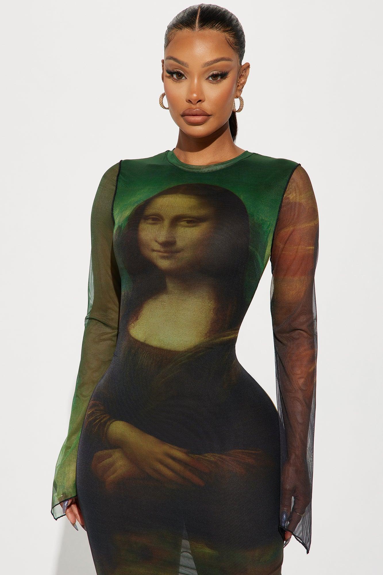 Monalisa Mesh Midi Dress - Green Product Image