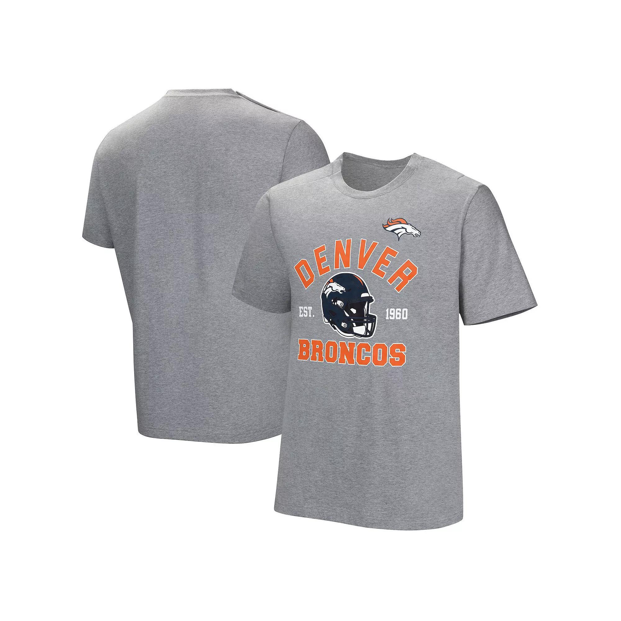 Men's Gray Denver Broncos Tackle Adaptive T-Shirt,  Product Image