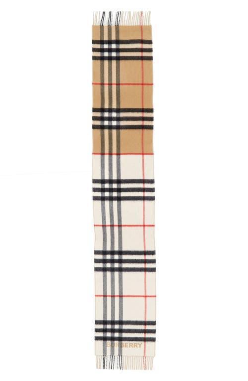 Womens Classic Giant Check Cashmere Scarf Product Image