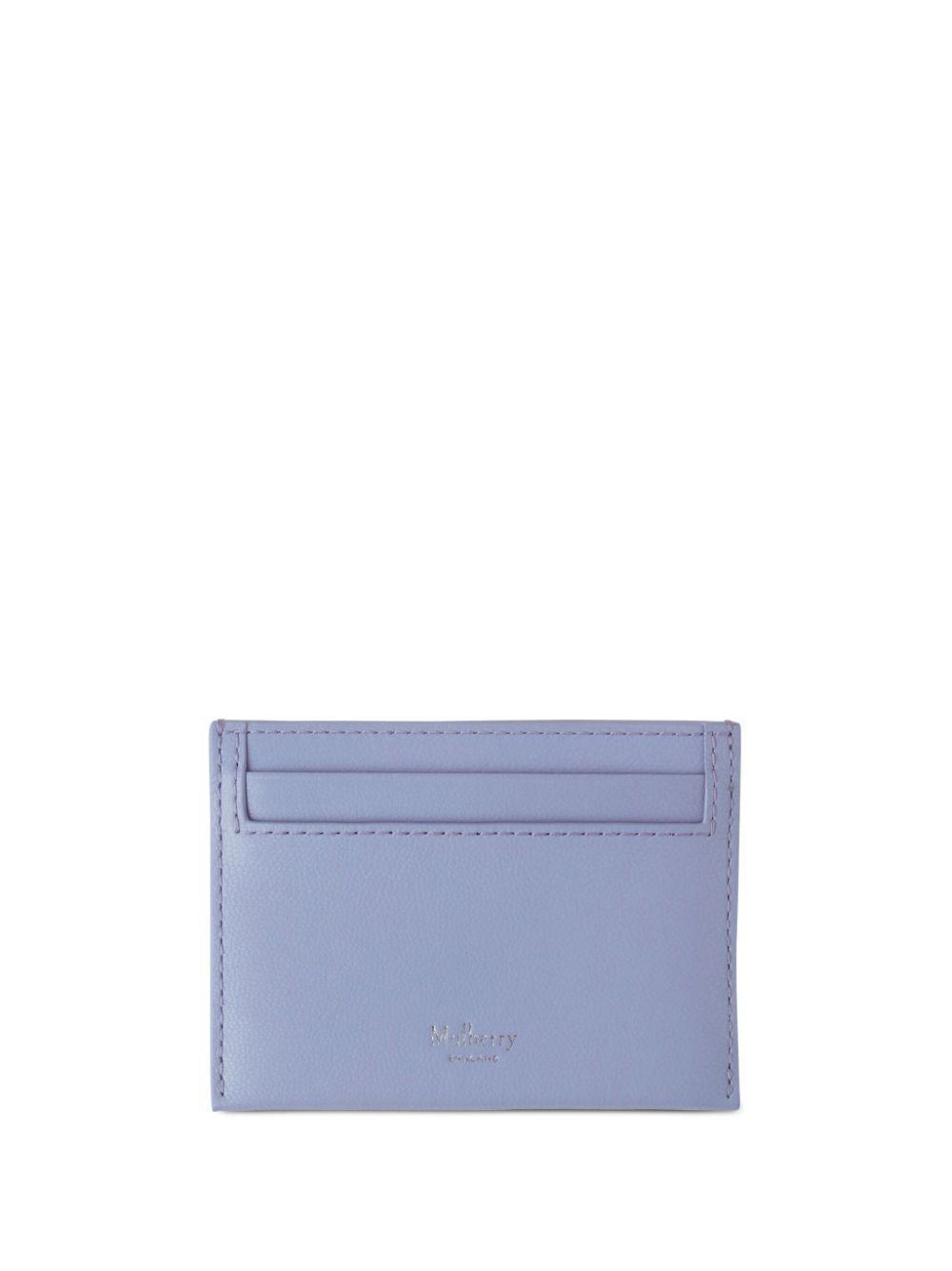 MULBERRY Continental Leather Card Holder In Blue Product Image