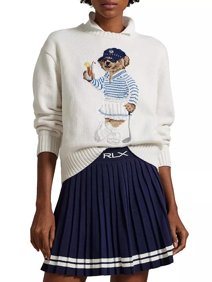 Polo Bear Intarsia-Knit & Hand-Embroidered Sweater Product Image