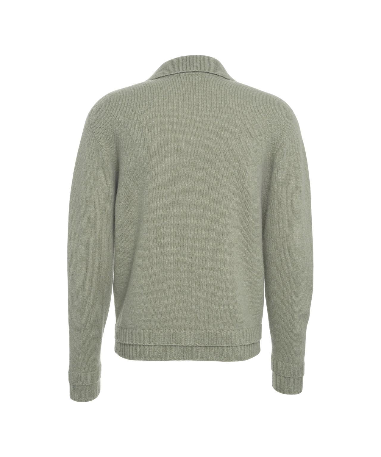 Sweater with polo collar Product Image