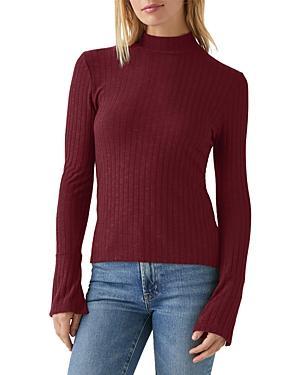 Michael Stars Opal Button Cuff Turtleneck Women's Clothing Product Image