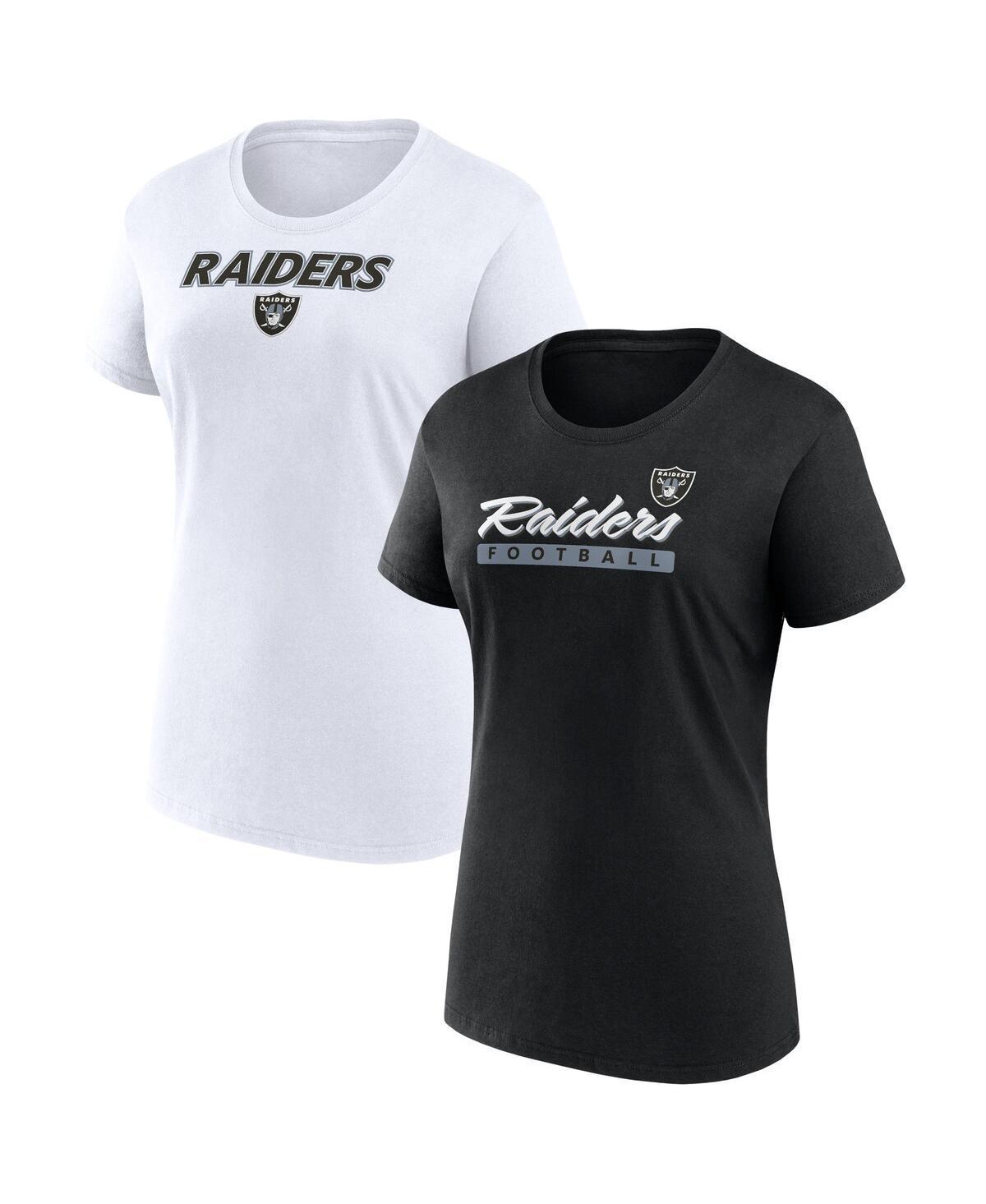 Womens Fanatics Branded Las Vegas Raiders Risk T-Shirt Combo Pack Product Image