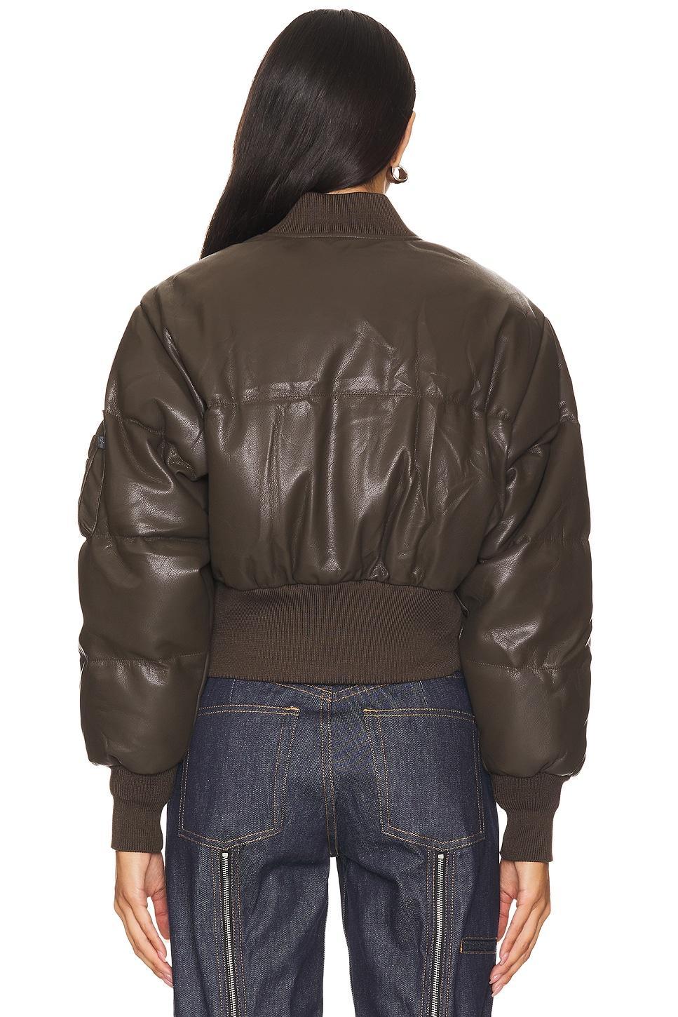 Sierra Faux Leather Short Puffer ALPHA INDUSTRIES Product Image