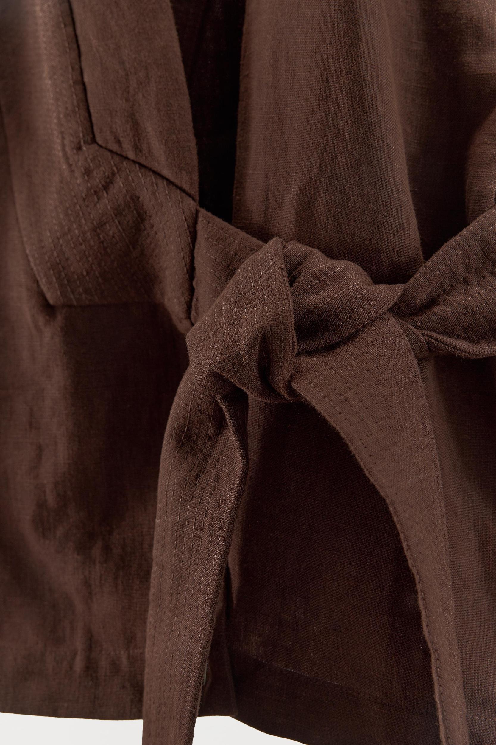 LIMITED EDITION 100% LINEN LOW-RISE PANTS Product Image