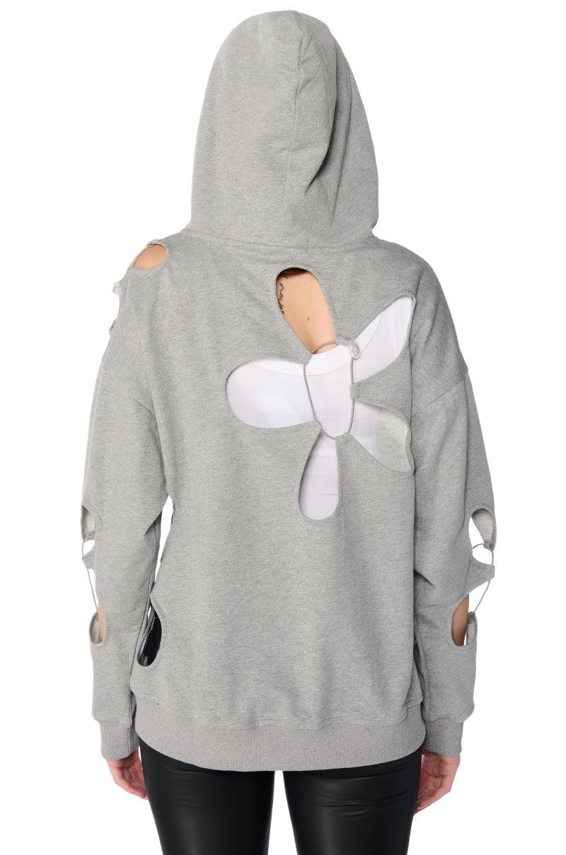 PARKER CUT OUT HOODIE Product Image