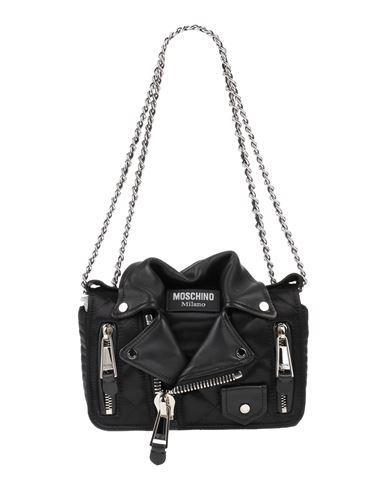 MOSCHINO Woman Shoulder Bag Black Size - Textile Fibers, Leather Product Image