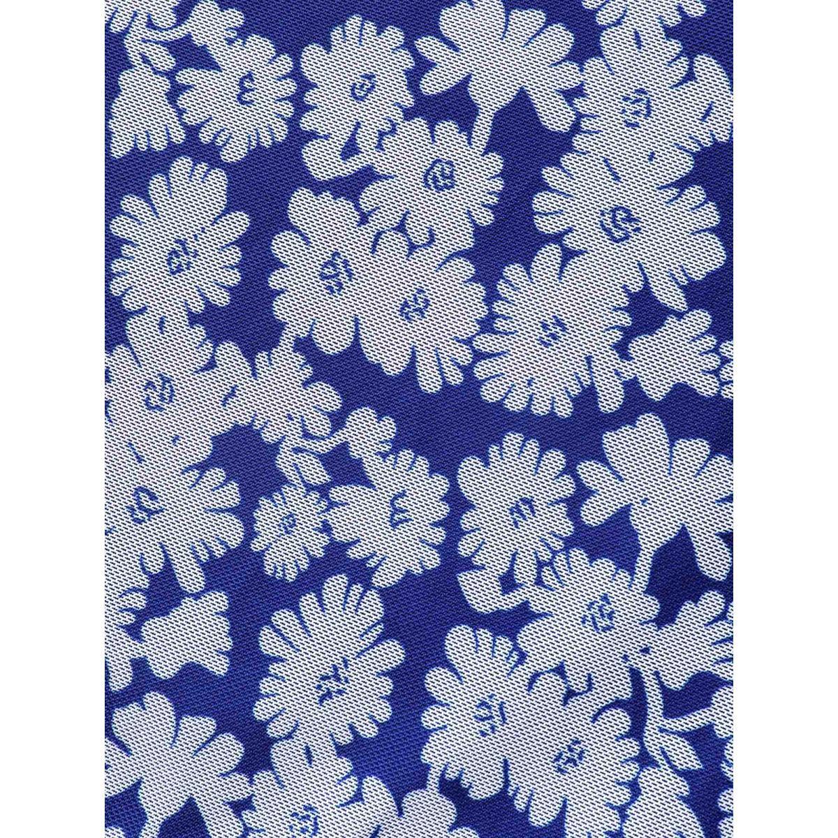 Plus Size Floral U Neck See Through Patchwork Swim Dress Women's Swimwear Navy Beach Bodycon U-neck High stretch Curve Swim Dresses BloomChic 26/4X Product Image