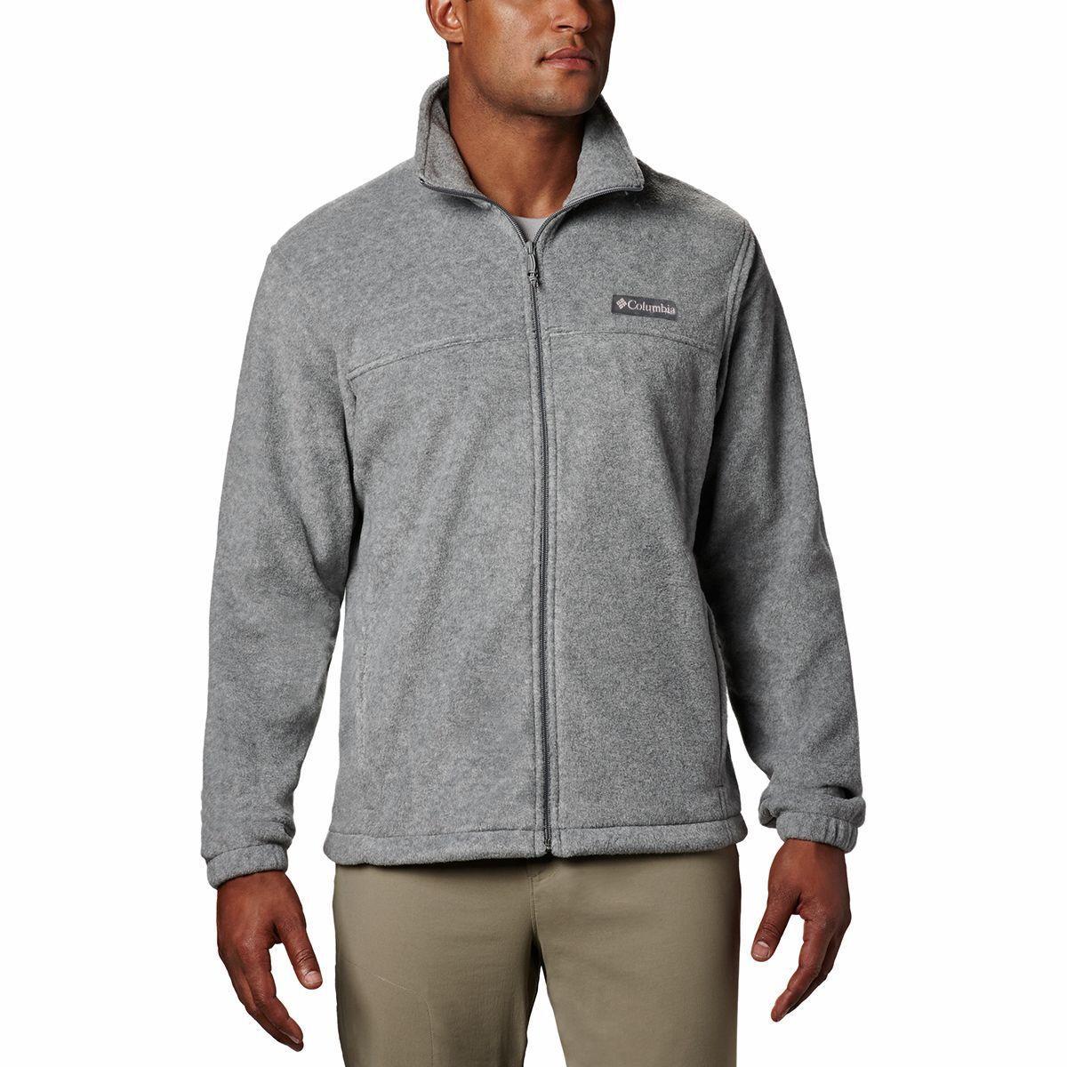 Men's Columbia Steens Mountain™ Full-Zip Fleece Jacket, Size: XXL, Black Grill Product Image