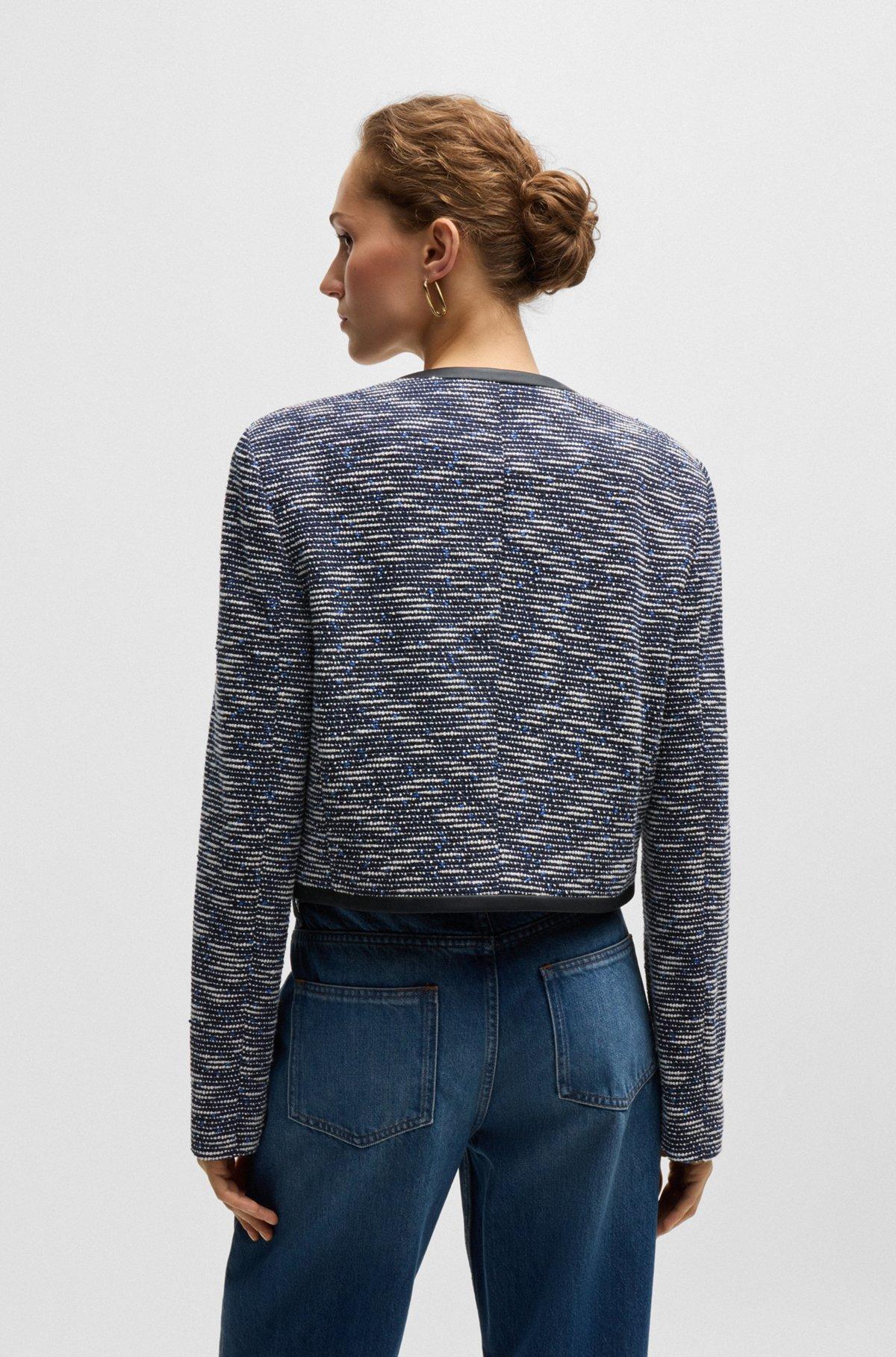 Cropped jacket in cotton tweed Product Image