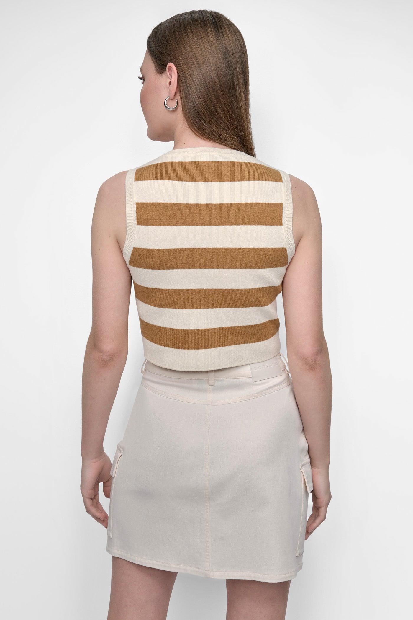 CROPPED JACQUARD SWEATER Product Image