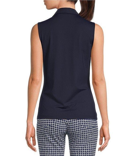 J.McLaughlin Aida Catalina Cloth Knit Point Collar Sleeveless Top Product Image