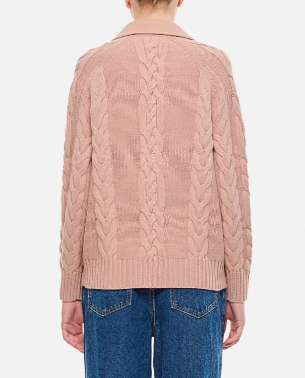 MAX MARA Wool-cashmere Blazer-cardigan In Blush Product Image