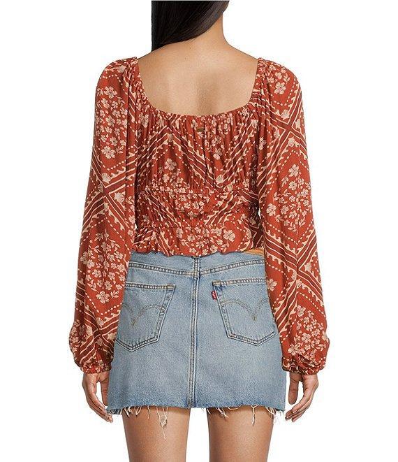 Rip Curl Soleil Long Sleeve Printed Cropped Top Product Image