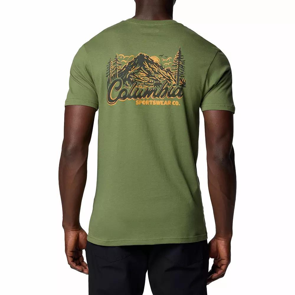Men's Columbia Outdoor Gear Short Sleeve Graphic Tee, Size: XL, Canteen Product Image
