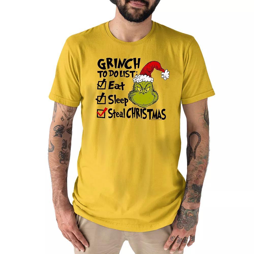 Men's Dr. Seuss The Grinch To Do Tee, Size: XXL, Green Product Image