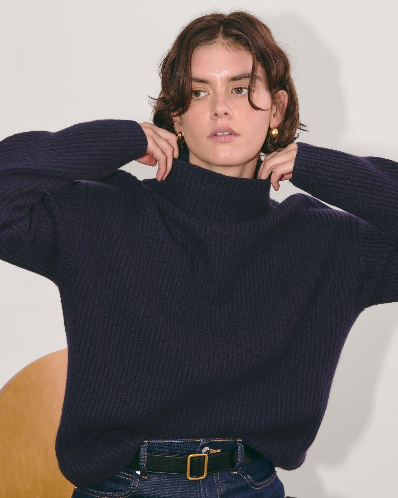 Womens Fisherman Turtleneck in Wool Cashmere Sweater by Everlane Product Image