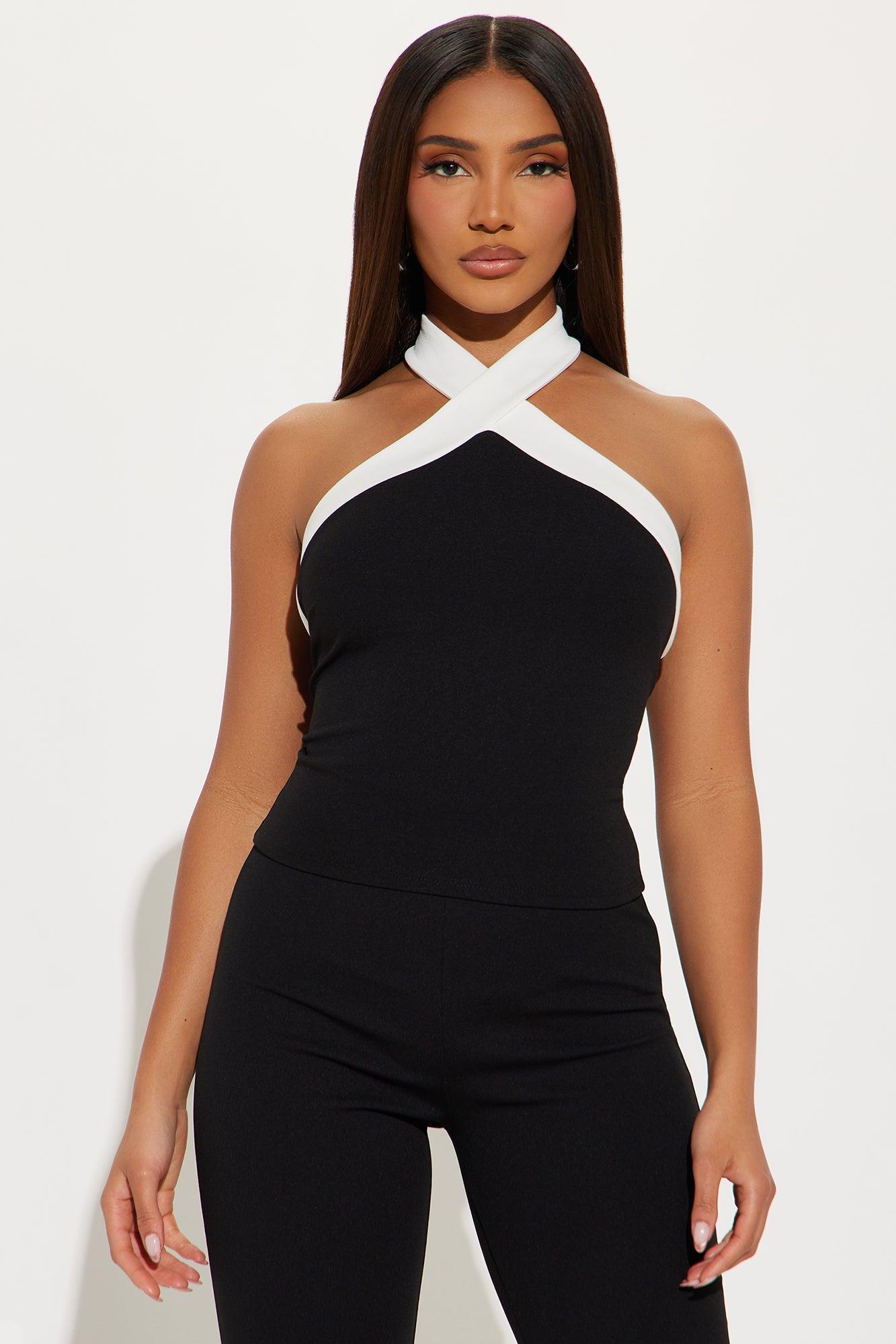 Daya Halter Pant Set  - Black Product Image