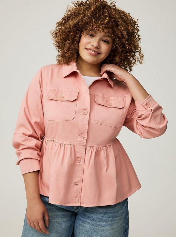 Peplum Utility Jacket Product Image