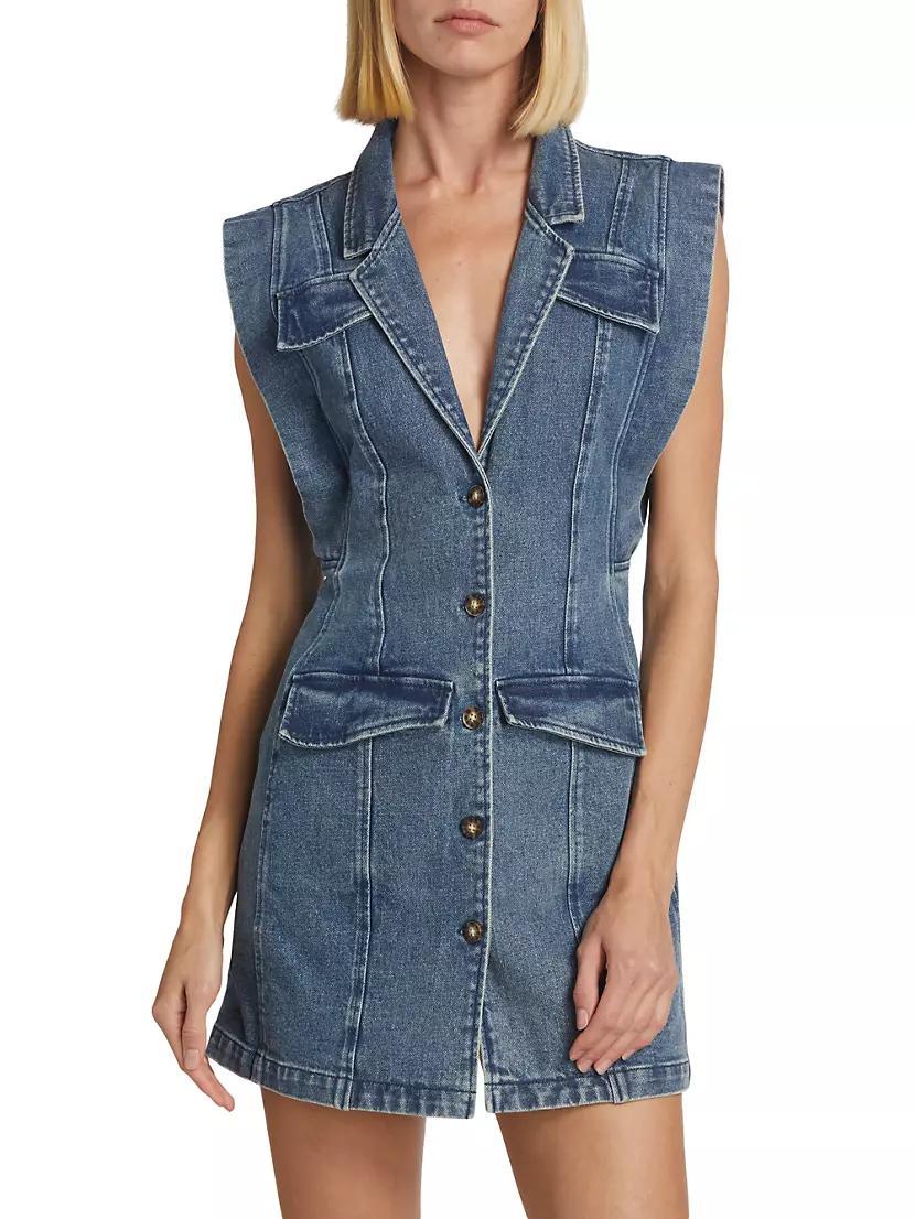 Becca Sleeveless Denim Minidress Product Image