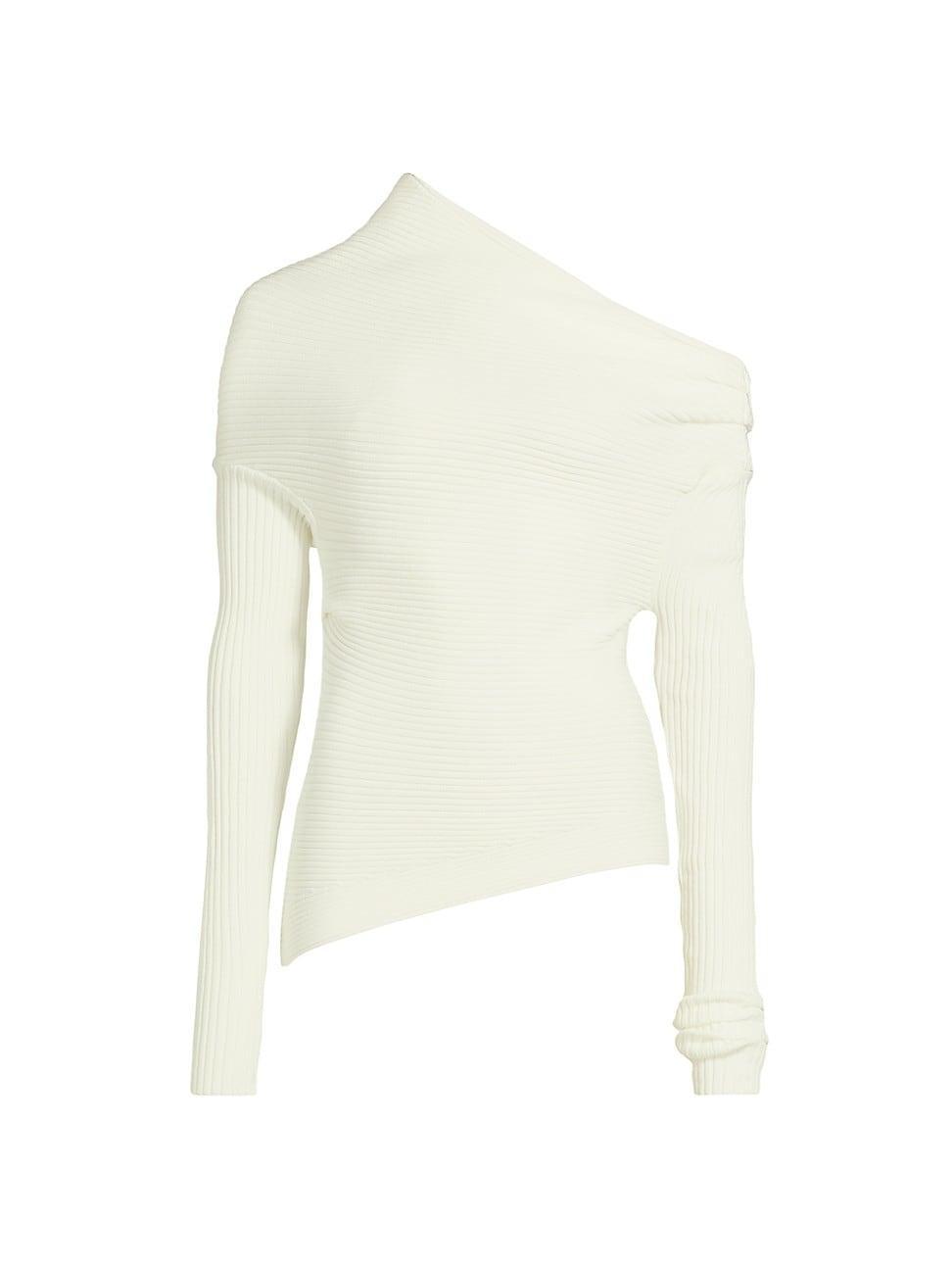 Womens Off-the-Shoulder Sweater Product Image
