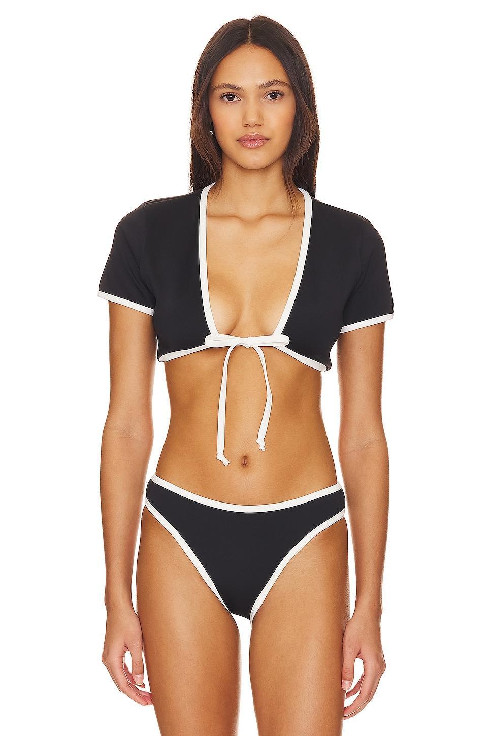 Tie Front Swim Top Good American Product Image