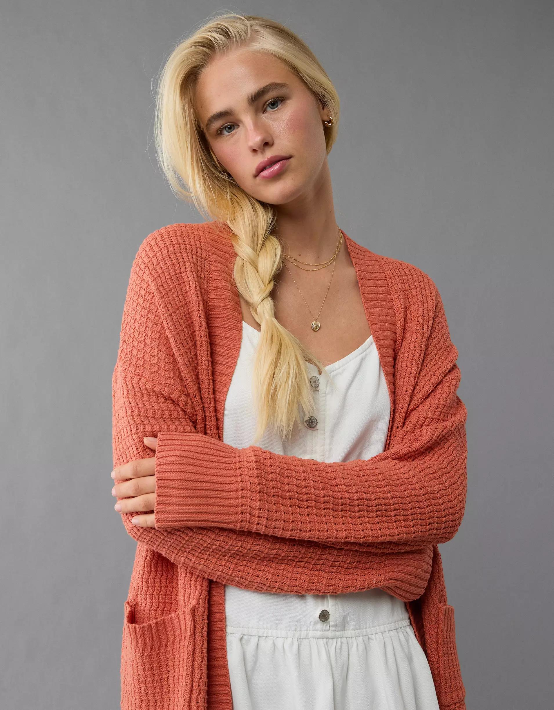AE Open Stitch Cardigan Product Image