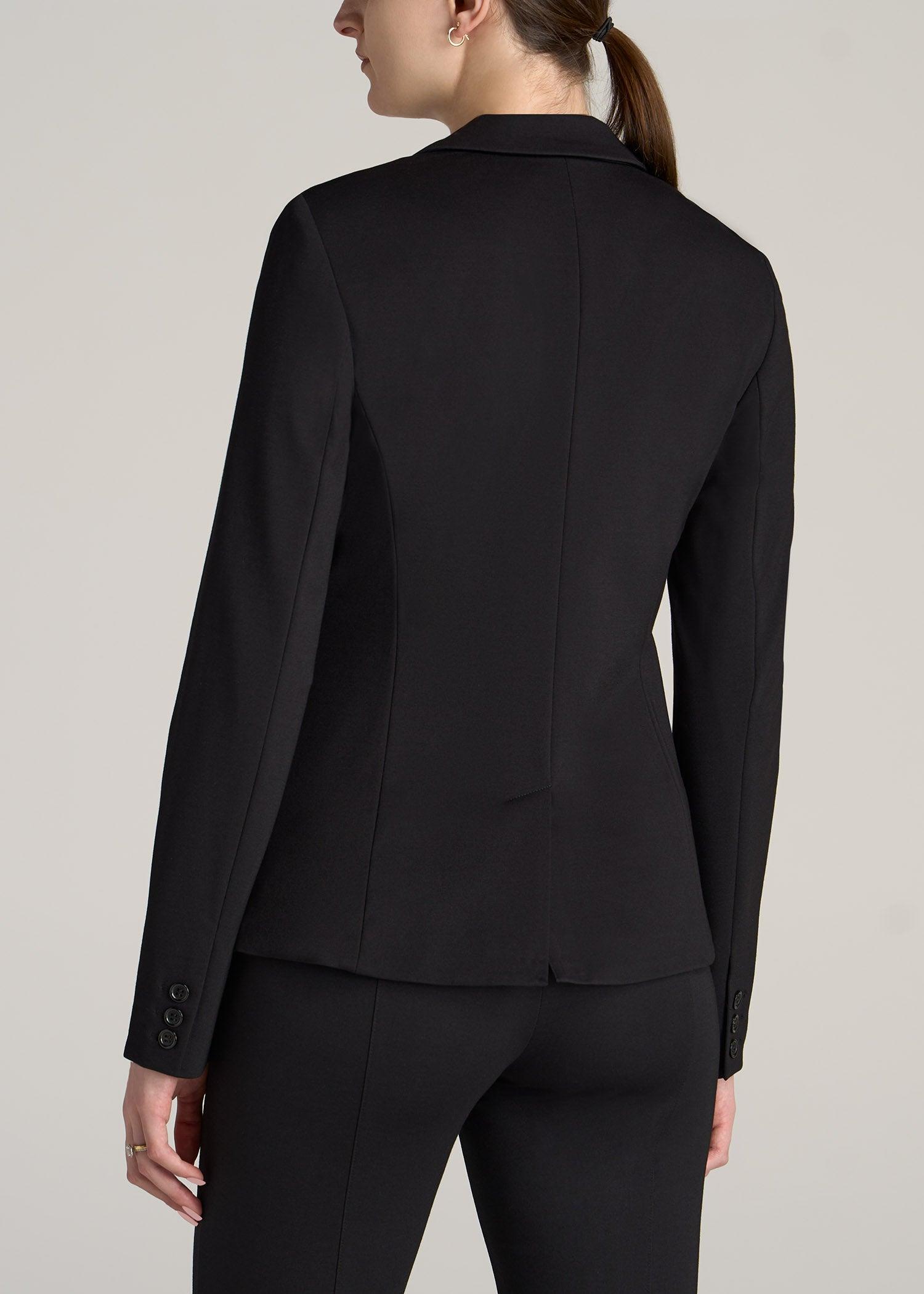 SLIM-FIT Two Button Blazer for Tall Women in Black Female Product Image