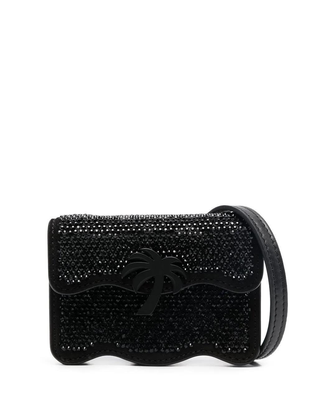 PALM ANGELS Palm Beach Micro Party Crossbody Bag In Black Product Image