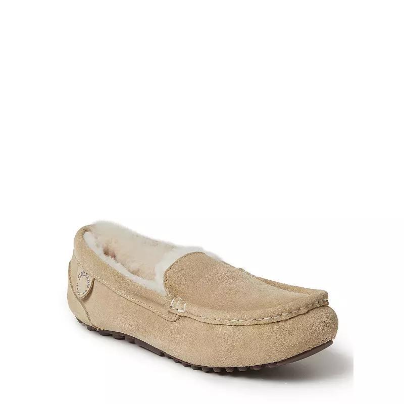 Fireside By Dearfoams Mel Wool-Lined Women's Moccasin Slippers, Size: 9 Wide, Gray Product Image