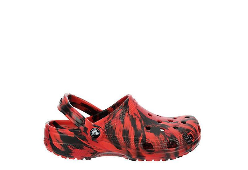 Crocs Mens Crocs Classic Clogs - Mens Shoes Black/Red Product Image