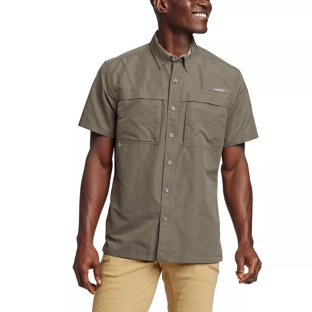 Big & Tall Eddie Bauer Ripstop Guide Short Sleeve Button Down Shirt, Men's,  Product Image