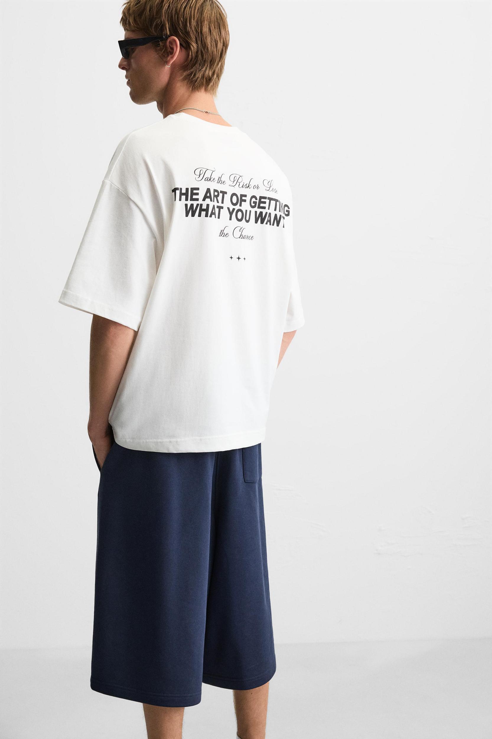 PRINTED TEXT T-SHIRT Product Image