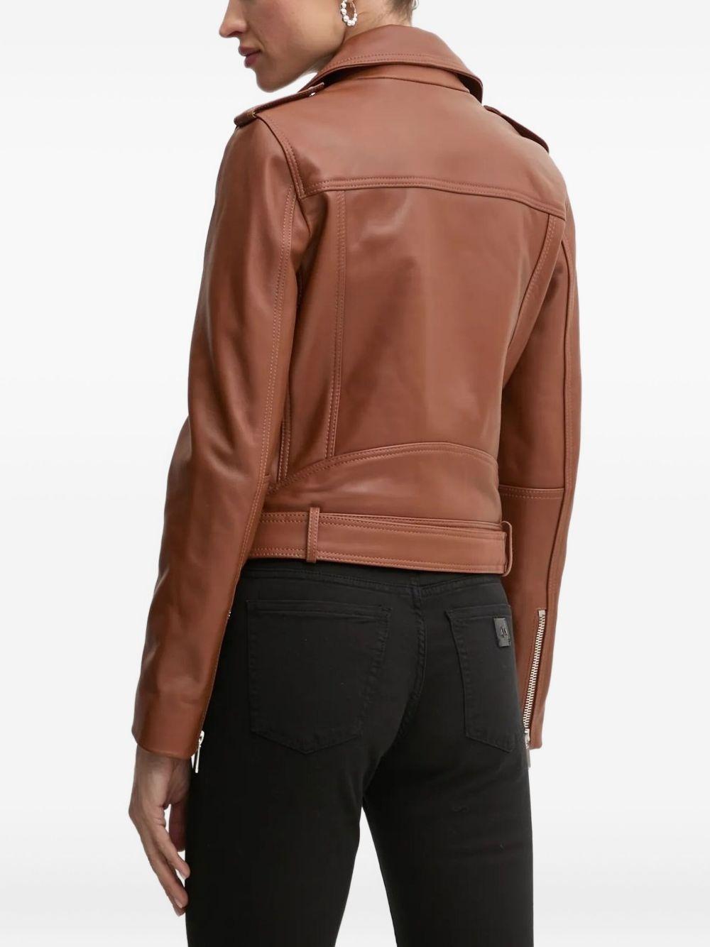 leather biker jacket Product Image