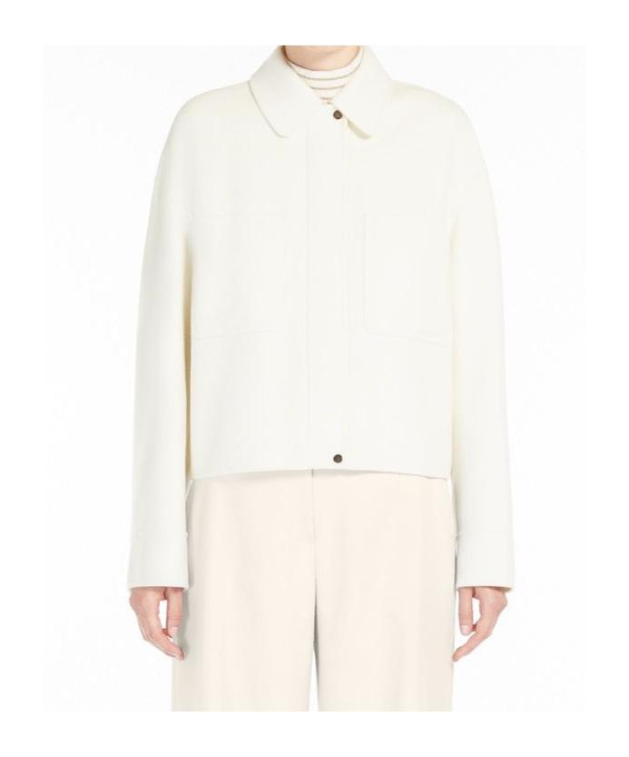 MAX MARA Long-sleeved Jacket In White Product Image