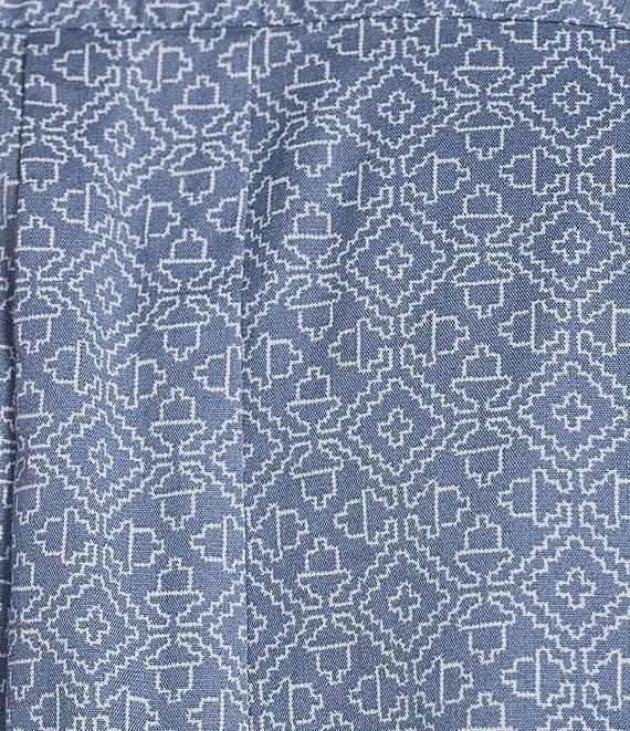 Rowm Short Sleeve Large Zigzag Print Shirt Product Image