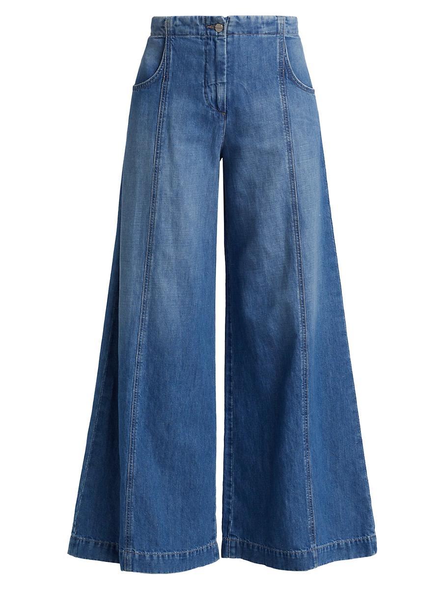 Womens Dancing In The Dark Wide-Leg Jeans Product Image