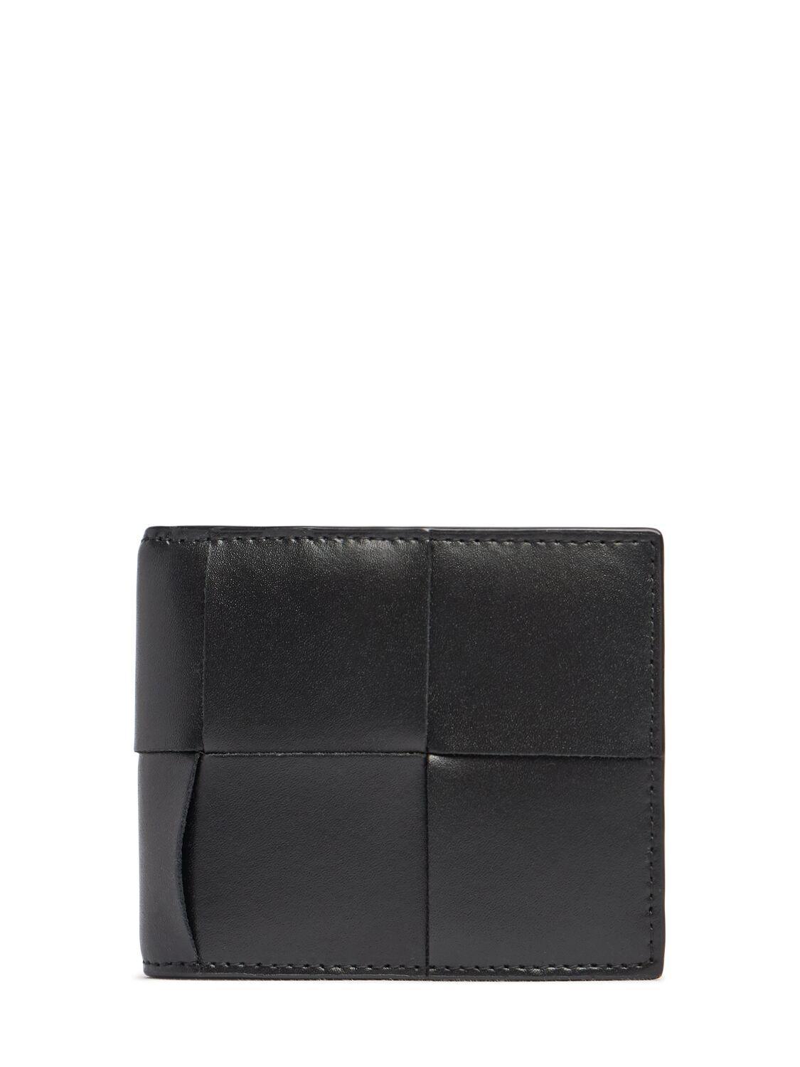 BOTTEGA VENETA Black Cassette Bi-fold Wallet Product Image